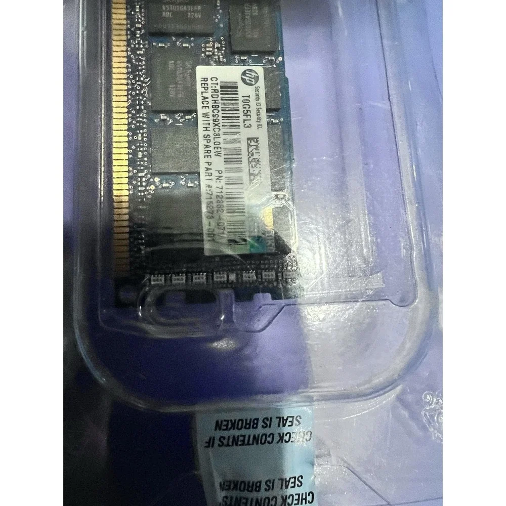 HP DDR3 Registered ECC (RDIMM)  PC3-14900R = DDR3-1866 MHz  2Rx4 = Dual  Server